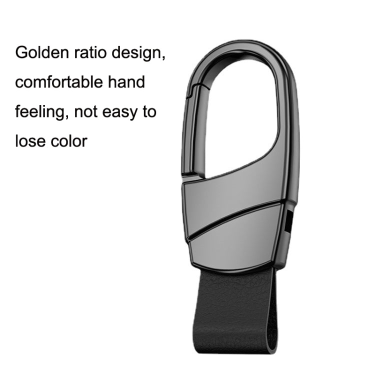 Metal Waist Hang Car Key Chain Simple Lock Pendant(Gray) - Key Rings by buy2fix | Online Shopping UK | buy2fix
