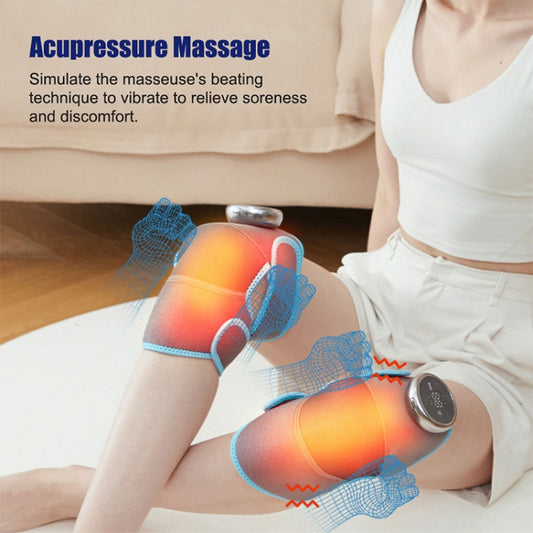 Electric Heating Therapy Knee Warm Knee Pad Brace Massage,Spec: Double Without Vibration - Massage & Relaxation by buy2fix | Online Shopping UK | buy2fix