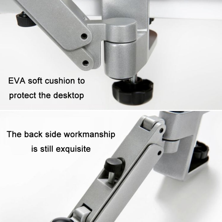 Aluminum Alloy Computer Desk Wrist Brace Arm Bracket, Color: Liftable Gray by buy2fix