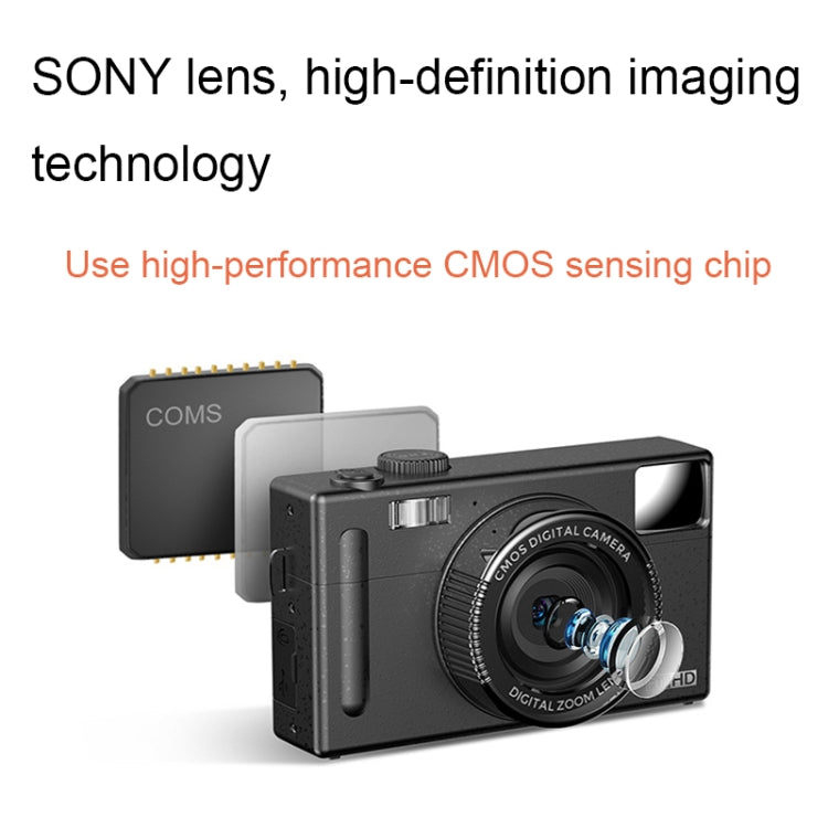R1 48 Million HD Pixels 3.0 Inch IPS Screen Children Digital Camera, Spec: Black - Children Cameras by buy2fix | Online Shopping UK | buy2fix