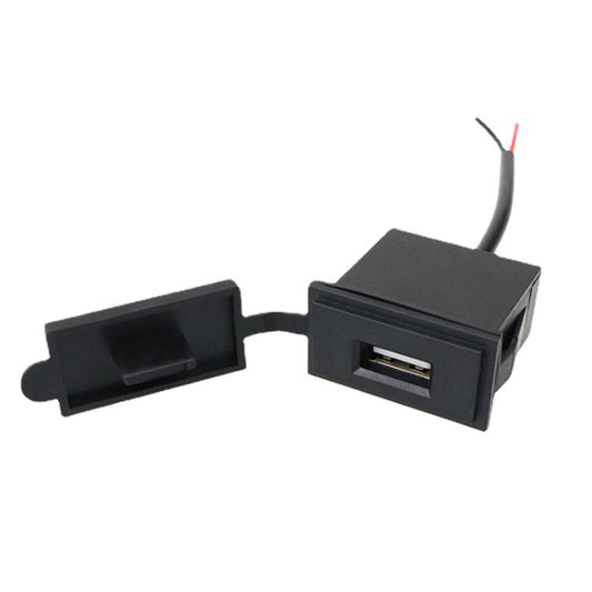 2PCS 2.4 A Motor Boat Trailer Car Modified Square Single USB Car Charger(Black) - DIY Modified Charger by buy2fix | Online Shopping UK | buy2fix