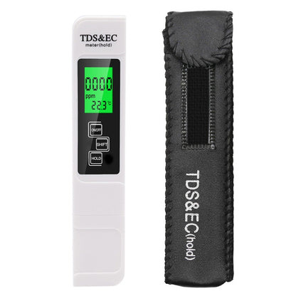 Backlight Model TDS & EC Water Quality Test Pen Meter Conductivity Test Pen(White) - Air & Water Quality Tester by buy2fix | Online Shopping UK | buy2fix