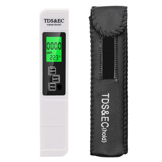 Backlight Model TDS & EC Water Quality Test Pen Meter Conductivity Test Pen(White) - Air & Water Quality Tester by buy2fix | Online Shopping UK | buy2fix