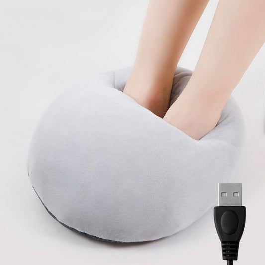 USB Heating Foot Warmer Comfortable Plush Foot Warmer(SIlver Gray) - USB Heater by buy2fix | Online Shopping UK | buy2fix