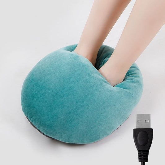 USB Heating Foot Warmer Comfortable Plush Foot Warmer(Ink Green) - USB Heater by buy2fix | Online Shopping UK | buy2fix