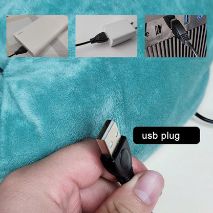 USB Heating Foot Warmer Comfortable Plush Foot Warmer(SIlver Gray) - USB Heater by buy2fix | Online Shopping UK | buy2fix