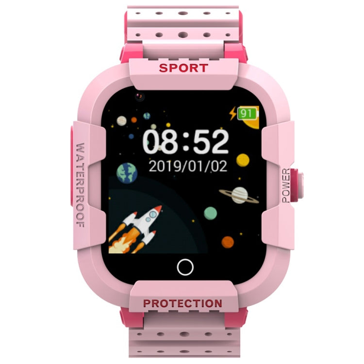 DF75 1.4 Inch 4G GPS Positioning Children Waterproof Smart Calling Watch With SOS Function(Pink) by buy2fix