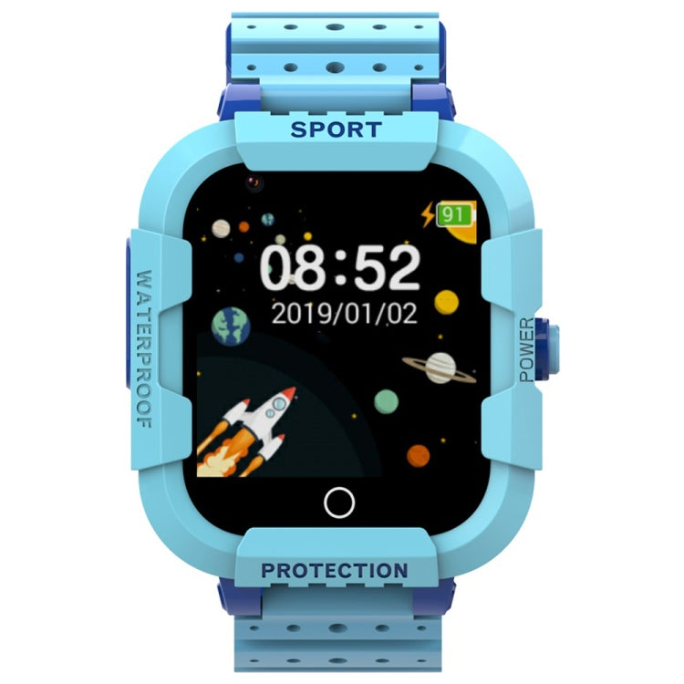 DF75 1.4 Inch 4G GPS Positioning Children Waterproof Smart Calling Watch With SOS Function(Blue) by buy2fix