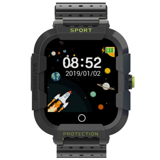 DF75 1.4 Inch 4G GPS Positioning Children Waterproof Smart Calling Watch With SOS Function(Black) by buy2fix