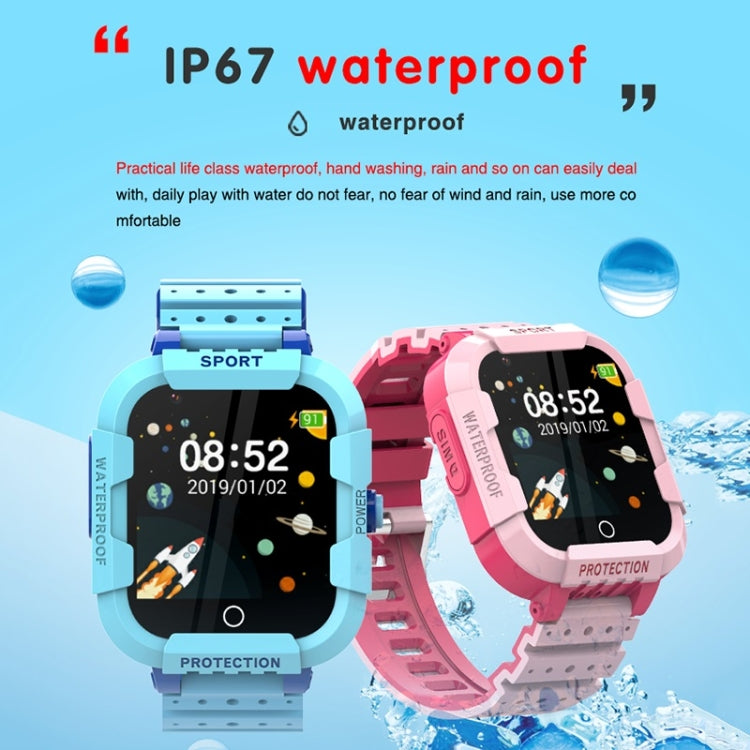 DF75 1.4 Inch 4G GPS Positioning Children Waterproof Smart Calling Watch With SOS Function(Blue) by buy2fix