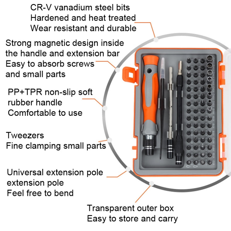 64 In 1 Screwdriver Kit Cell Phone Tablet Disassembly Tools by buy2fix