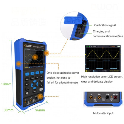 OWON VC101A (3 3/4) Oscilloscope Signal Source Multifunctional All-in-one Multimeter HDS2102 Standard - Digital Multimeter by buy2fix | Online Shopping UK | buy2fix
