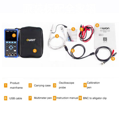 OWON VC101A (3 3/4) Oscilloscope Signal Source Multifunctional All-in-one Multimeter HDS2102 Standard - Digital Multimeter by buy2fix | Online Shopping UK | buy2fix