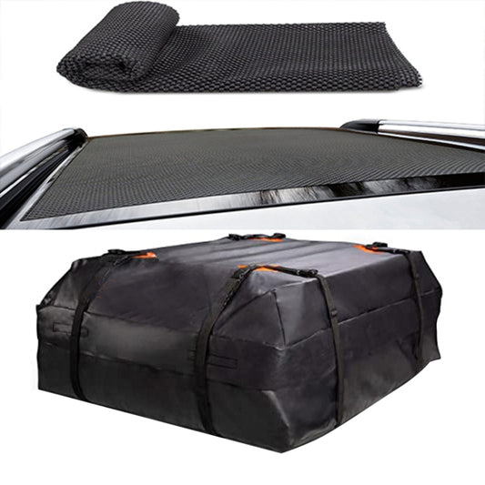 600D Oxford Cloth Car Roof Waterproof Luggage Storage Bag, Style: Roof Pack+Non-slip Mat - Roof Racks by buy2fix | Online Shopping UK | buy2fix