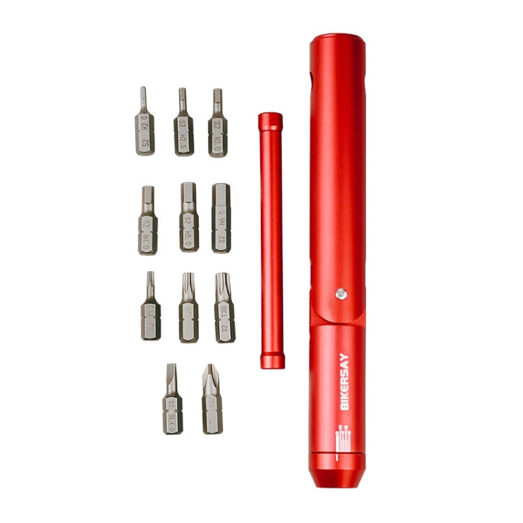 BIKERSAY BT081 Multifunction Bike Repair Torsion Wrench Set(Red) by BIKERSAY