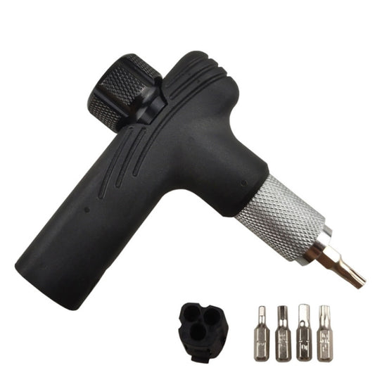 BT080 Portable Bike Multifunction Ratchet Tork Wrench Set(Black) - Maintenance tools by buy2fix | Online Shopping UK | buy2fix