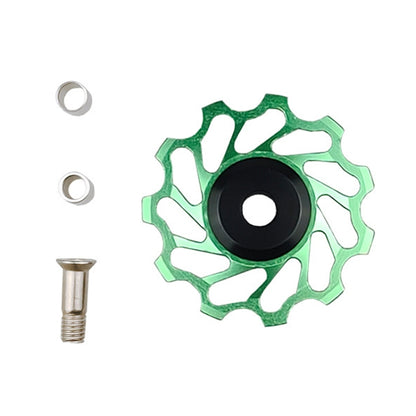 BIKERSAY Bicycle Rear Derailleur Bearing Guide Wheel Accessories, Color: SDL-11 Green by BIKERSAY