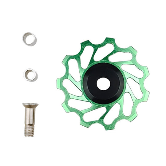 BIKERSAY Accessoires de roue de guidage de roulement de dérailleur arrière de vélo, couleur: SDL-11 vert