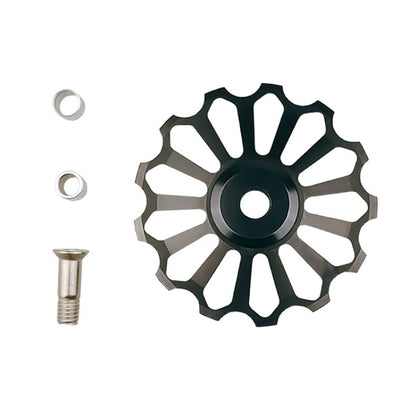 BIKERSAY Bicycle Rear Derailleur Bearing Guide Wheel Accessories, Color: SDL-13 Black by BIKERSAY