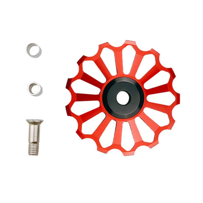 BIKERSAY Bicycle Rear Derailleur Bearing Guide Wheel Accessories, Color: SDL-13 Red by BIKERSAY