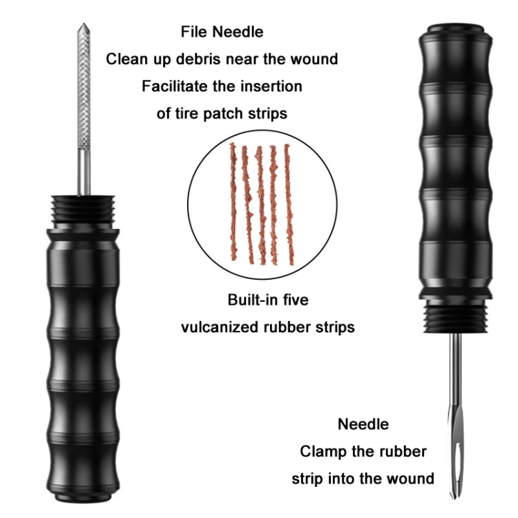 BIKERSAY BT056 Bicycle Fork Drill Bit Vacuum Tire Repair Tool(Black) by BIKERSAY