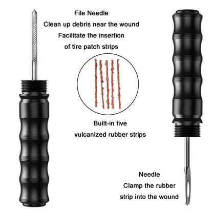 BIKERSAY BT056 Bicycle Fork Drill Bit Vacuum Tire Repair Tool(Black) by BIKERSAY