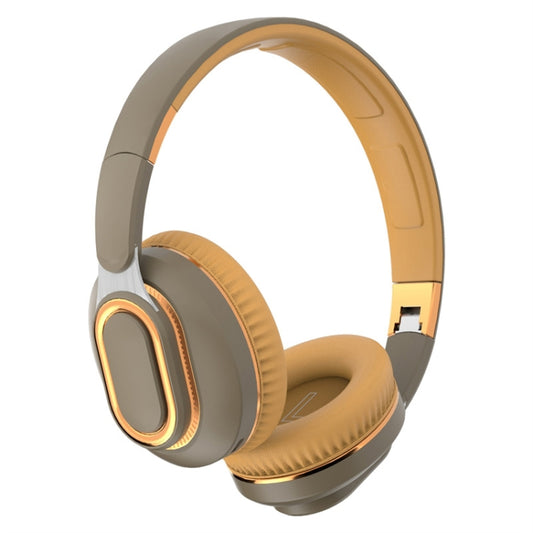 H7 Foldable Wireless Bluetooth Headset With Microphone Support TF Card, AUX(Brown-green) - Headset & Headphone by buy2fix | Online Shopping UK | buy2fix