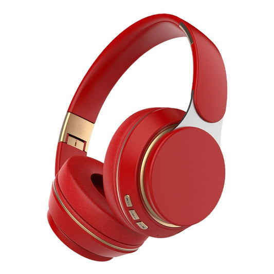 FG-07S Foldable Wireless Headset With Microphone Support AUX/TF Card(Red) - Headset & Headphone by buy2fix | Online Shopping UK | buy2fix