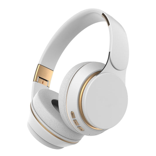 FG-07S Foldable Wireless Headset With Microphone Support AUX/TF Card(White) - Headset & Headphone by buy2fix | Online Shopping UK | buy2fix
