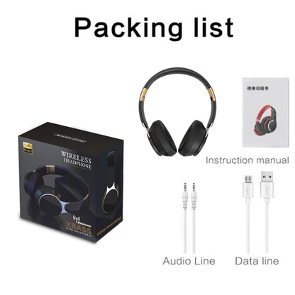 FG-07S Foldable Wireless Headset With Microphone Support AUX/TF Card(White) - Headset & Headphone by buy2fix | Online Shopping UK | buy2fix