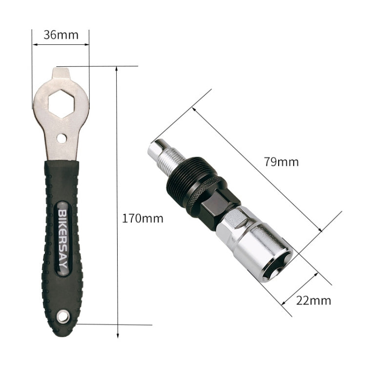 BIKERSAY Bicycle Disc Crank Rama Removal Tool, Model: BT015T by BIKERSAY