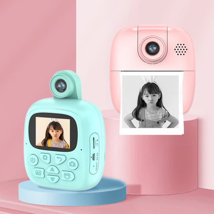 A18 HD Printable Cartoon Kids Digital Camera with Rotating Lens, Spec: Pink - Children Cameras by buy2fix | Online Shopping UK | buy2fix