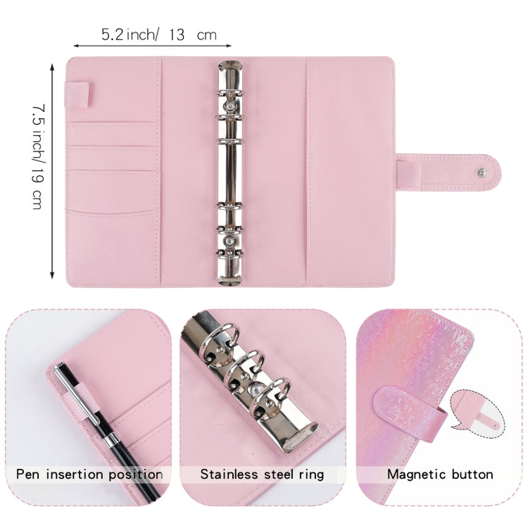 A6 Illusion Magic Square Loose-leaf PU Notebook Cash Budget Book(White) - Notebooks by buy2fix | Online Shopping UK | buy2fix