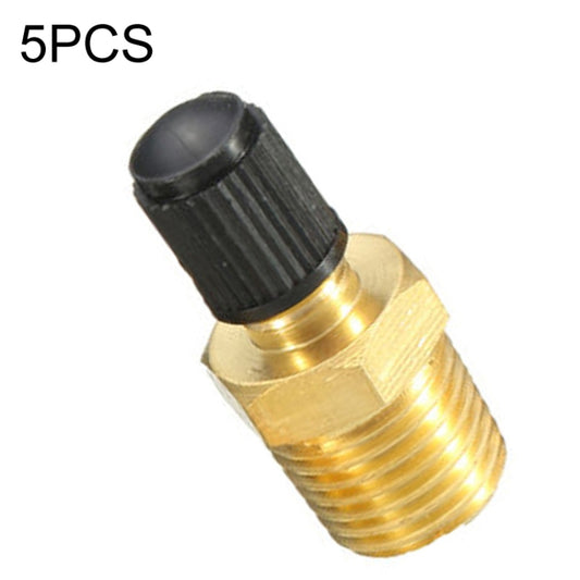 5PCS 1/4 NPT Threaded Nozzles Solid Nickel-Plated Brass Fuel Tank Filling Valve For Air Compressor - Inflatable Pump by buy2fix | Online Shopping UK | buy2fix