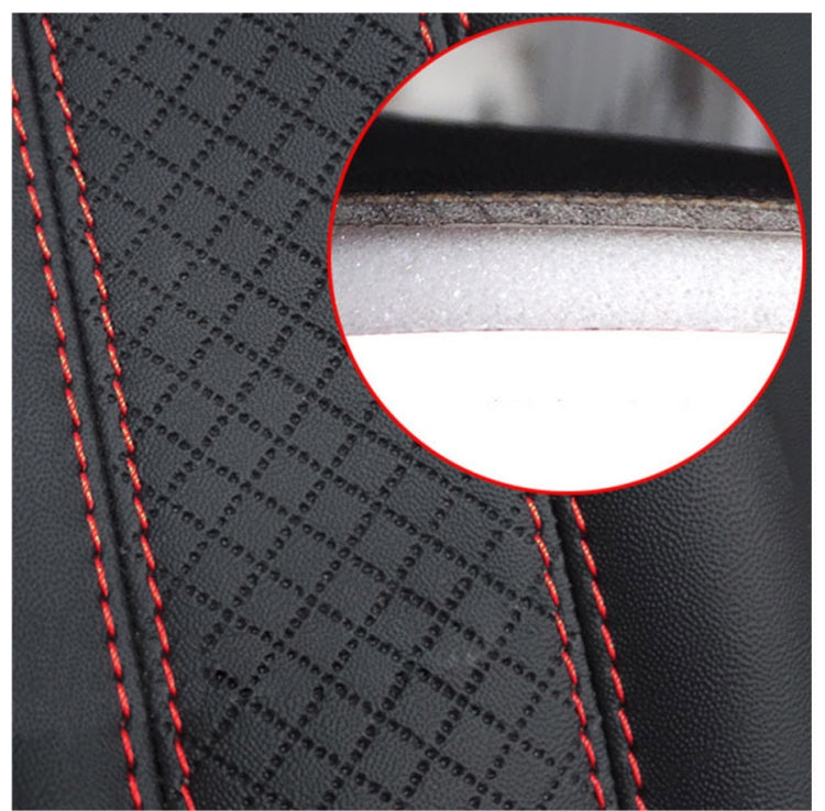 Fiber Leather Embossed Car Seat Belt Shoulder Cover Protector 6.5X23cm(Pink) by buy2fix