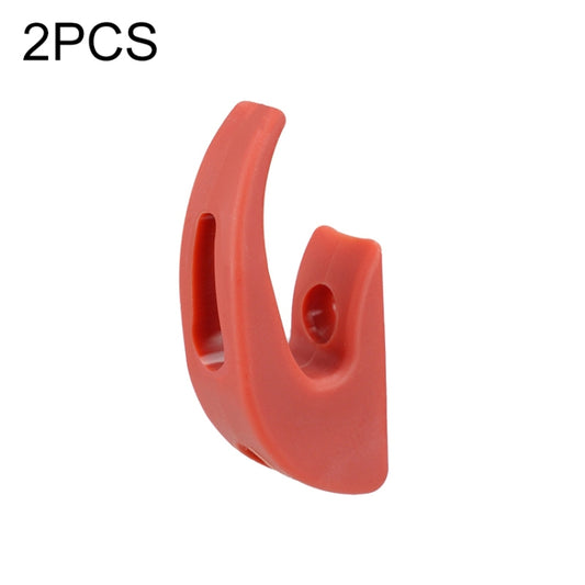2pcs For Xiaomi M365 Series Electric Scooter Universal Storage Hook(Red) - Accessories & Parts by buy2fix | Online Shopping UK | buy2fix