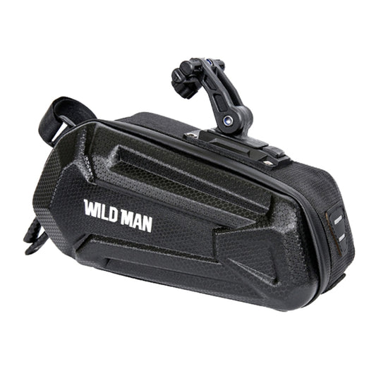 WILD MAN XT7 1.2L Mountain Bike EVA Hard Shell Waterproof Wear-resistant Tail Bag(Sun Pattern Style) by WILD MAN