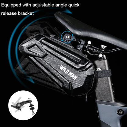 WILD MAN XT7 1.2L Mountain Bike EVA Hard Shell Waterproof Wear-resistant Tail Bag(Sun Pattern Style) by WILD MAN