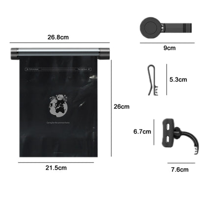 Car Mounted Garbage Bag  Folding Hanging Cleaning Organiser(Titanium Grey) - Stowing Tidying by buy2fix | Online Shopping UK | buy2fix