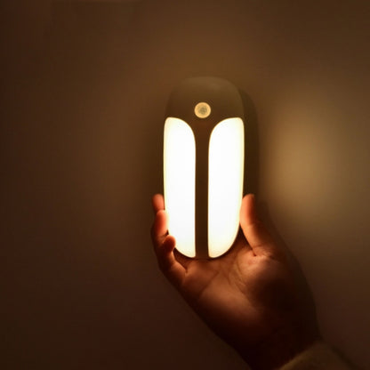 USB Rechargeable Firefly Smart Body Sensor LED Light(Natural Light) - Sensor LED Lights by buy2fix | Online Shopping UK | buy2fix