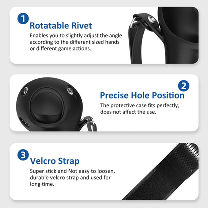 For Meta Quest Pro 1pair Handle Silicone Case Cover VR Accessories(Blue) - VR Accessories by buy2fix | Online Shopping UK | buy2fix