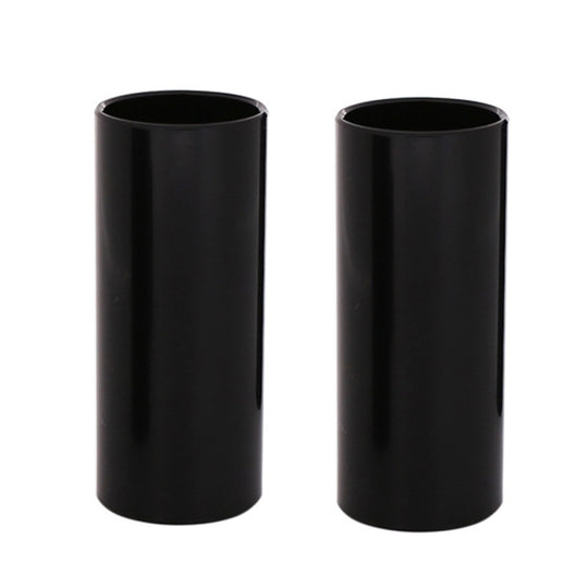 Bloc coulissant folk pour tube coulissant de guitare en acier inoxydable 2 pièces, taille: 51 mm (noir)
