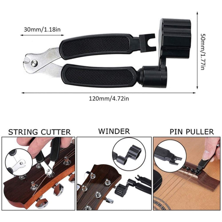 34 PCS / Set Folk Wood Bass Guitar Tuning Clip Tuner Instrument Set - String Instrument Accessories by buy2fix | Online Shopping UK | buy2fix