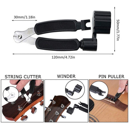 34 PCS / Set Folk Wood Bass Guitar Tuning Clip Tuner Instrument Set - String Instrument Accessories by buy2fix | Online Shopping UK | buy2fix