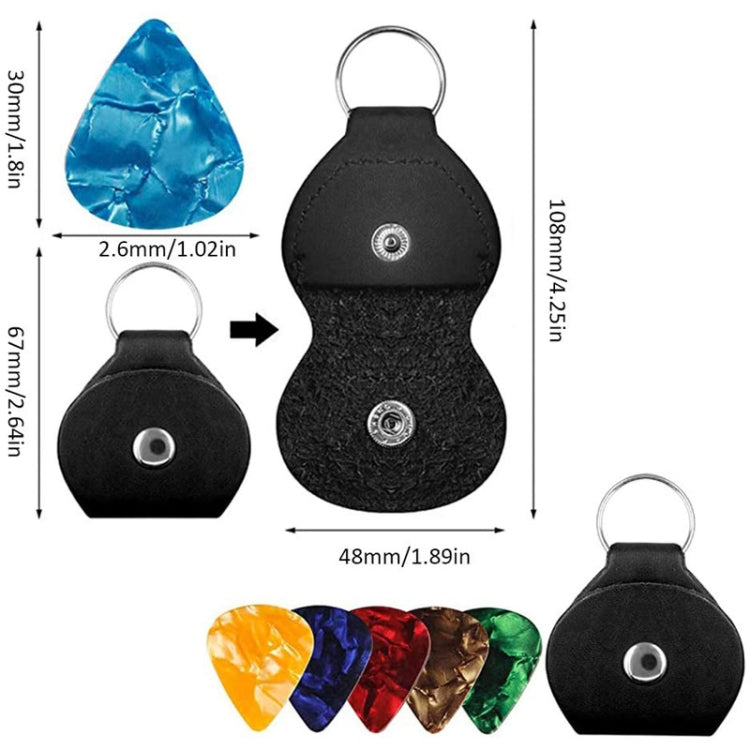 30 PCS / Set Folk Wood Bass Guitar Tuning Clip Tuner Instrument Set by buy2fix