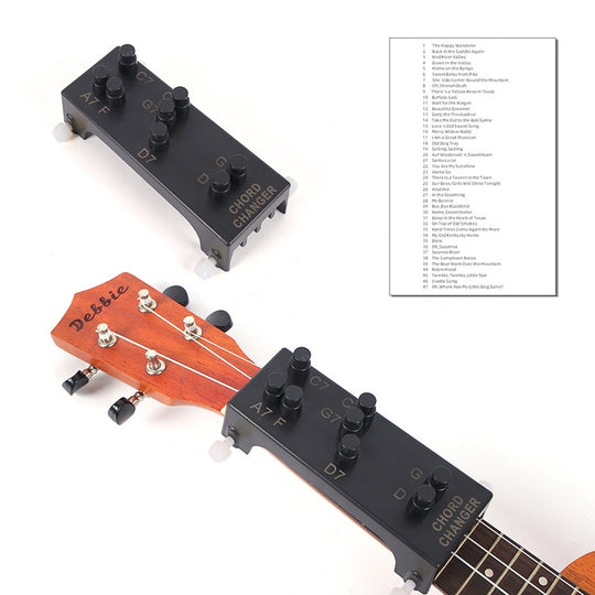 Folk Ukulele Guitar Chord Assist Beginners Guitar Boosters(Ukulele Aid+Music Book)