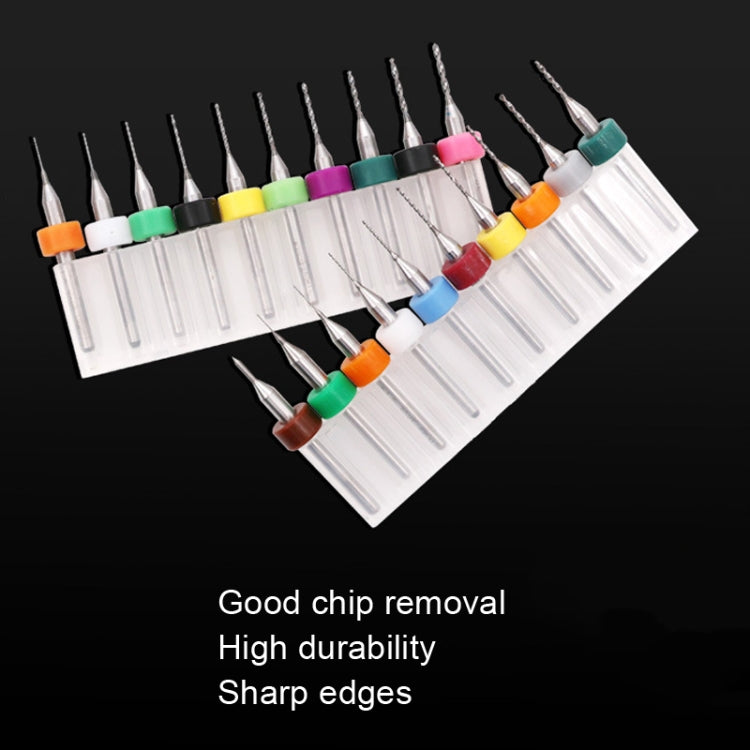 10 In 1 PCB Tungsten Steel Drill Bits Carving Miniature Drill Bits, Size: 0.6-1.5mm - Drill & Drill Bits by buy2fix | Online Shopping UK | buy2fix