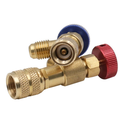 Air Conditioner Fluoridation Safety Valve Refrigerant Filling Connector(Side R410 Bottom R410) - Air Conditioning System by buy2fix | Online Shopping UK | buy2fix