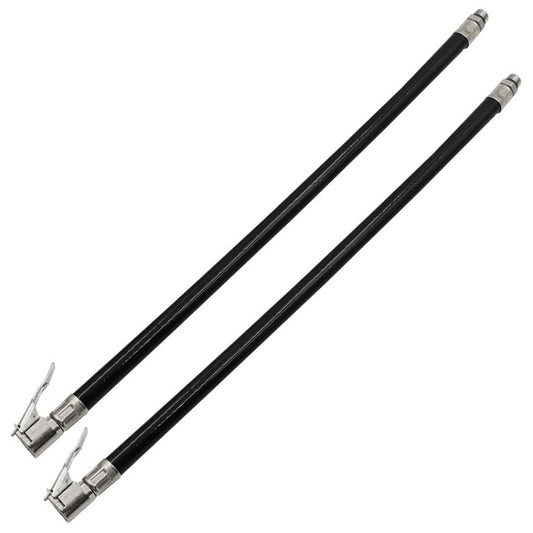 2 PCS Bicycle Car Tire Rubber Tube Pump Nozzle, Specification: 9.5mm Black by buy2fix