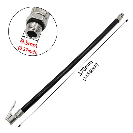 2 PCS Bicycle Car Tire Rubber Tube Pump Nozzle, Specification: 9.5mm Black by buy2fix